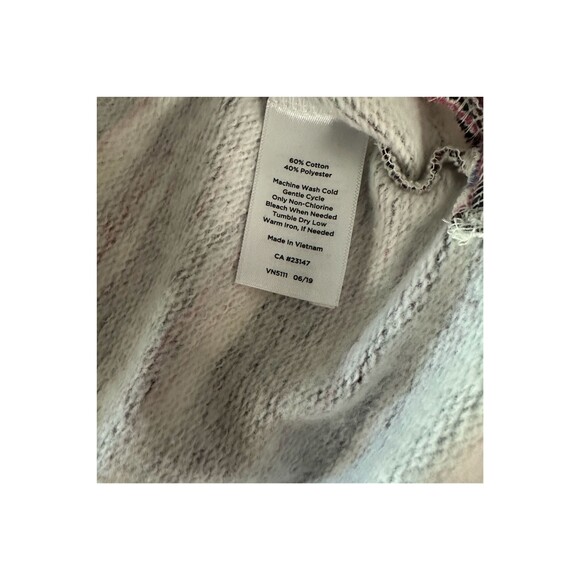 T by Talbots Womens Red & Gray Stripe Tunic Top Size Small - Picture 4 of 7